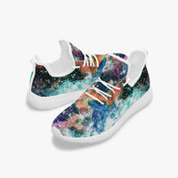 Acquiesce Apothos Psychedelic Split-Style Classic Mesh Knit Sneakers