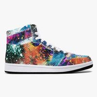 Acquiesce Apothos Psychedelic Split-Style High-Top Sneakers