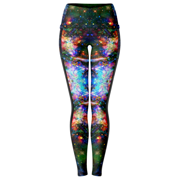 Oriarch Psychedelic Mesh Pocket Leggings
