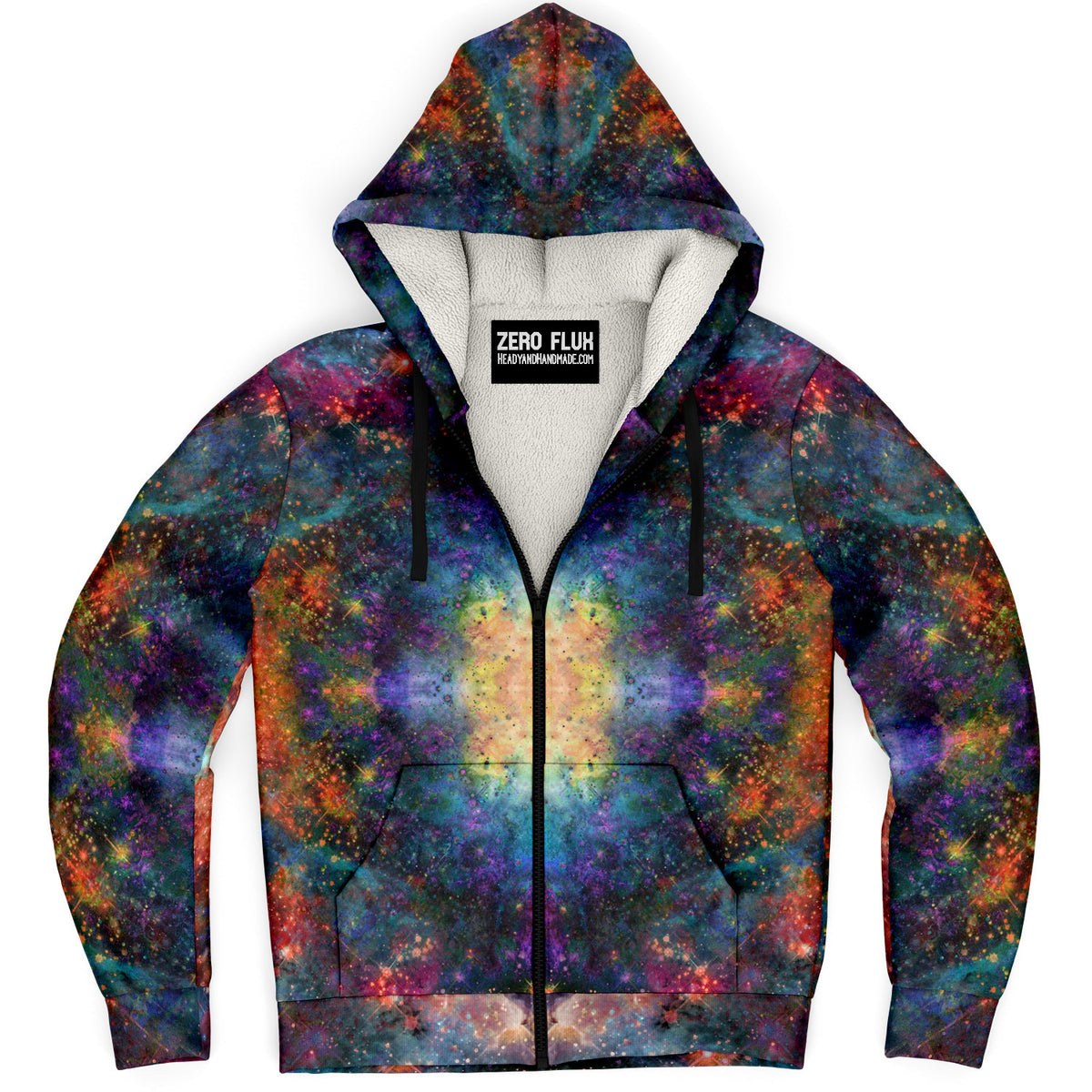 Abstract Colorful Psychedelic Women's Zip Up Hoodie