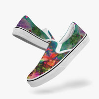 Lucid Split-Style Psychedelic Slip-On Shoes