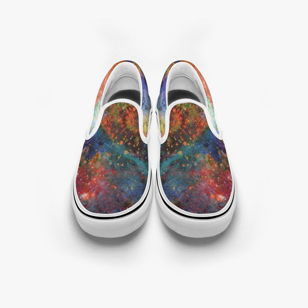 Fortuna Split-Style Psychedelic Slip-On Shoes