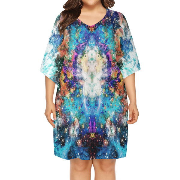 Acquiesce Apothos Psychedelic Plus Size Lounge Dress