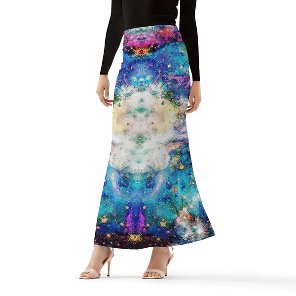 Acquiesce Apothos Psychedelic Full Length Maxi Skirt