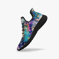 Acquiesce Apothos Psychedelic Split-Style Classic Mesh Knit Sneakers