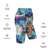Acquiesce Apothos Psychedelic Pocketed Bike Shorts