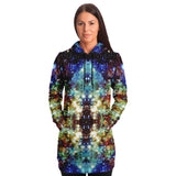 Valhalla Psychedelic Fleece-Lined Long Hoodie