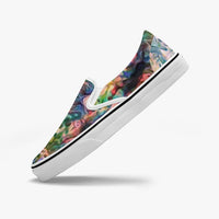 Lurian Wobble Split-Style Psychedelic Slip-On Shoes