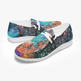 Acquiesce Apothos Psychedelic Split-Style Canvas Lace-up Loafers