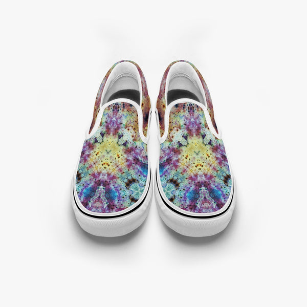 Conscious Split-Style Psychedelic Slip-On Shoes