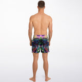 Cotton Candy Cosmos Psychedelic Swim Trunks