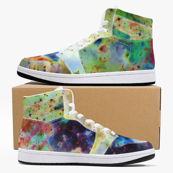 Acolyte Ethos Psychedelic Split-Style High-Top Sneakers