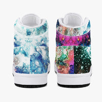 Acquiesce Apothos Psychedelic Split-Style High-Top Sneakers