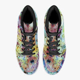 Conscious Psychedelic Split-Style High-Top Sneakers