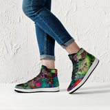 Lucid Psychedelic Split-Style High-Top Sneakers
